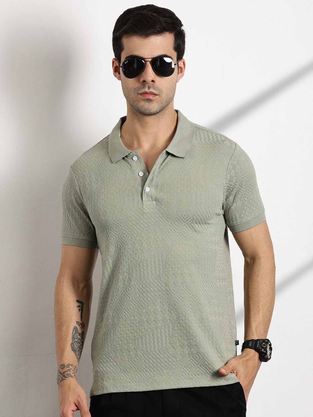Thomas Scott Men Pista Polo Collar T-shirt