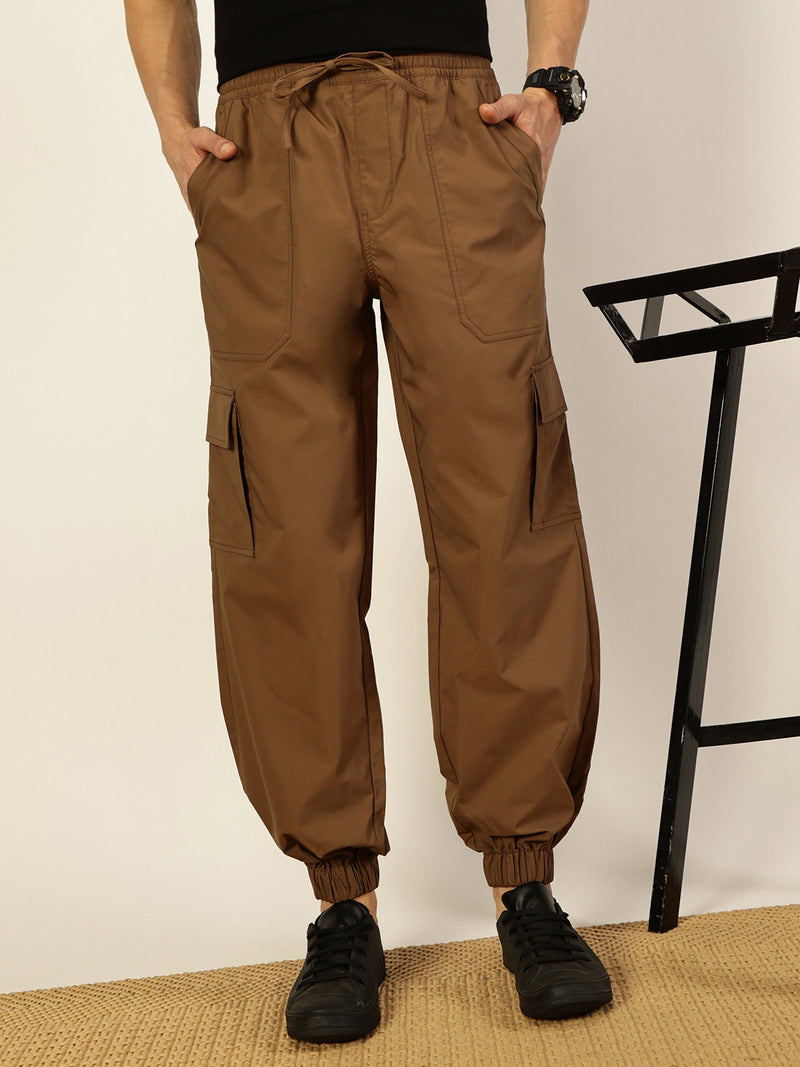 Thomas Scott Men Smart Loose Fit Easy Wash Jogger Trousers
