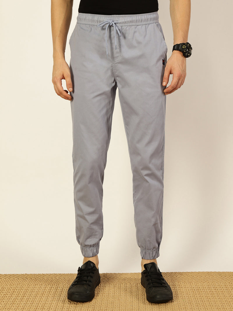Thomas Scott Men Smart Slim Fit Easy Wash Joggers Trousers