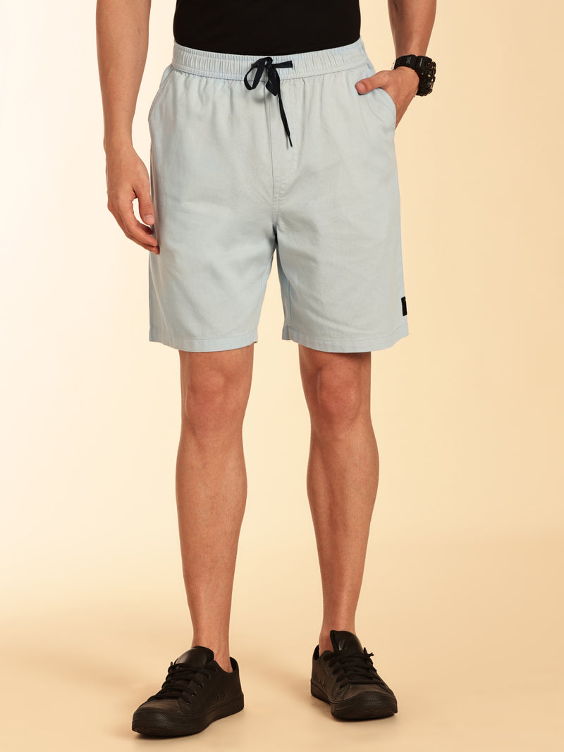 Thomas Scott Men Blue Mid-Rise Regular Fit Cotton Woven Boxer Shorts