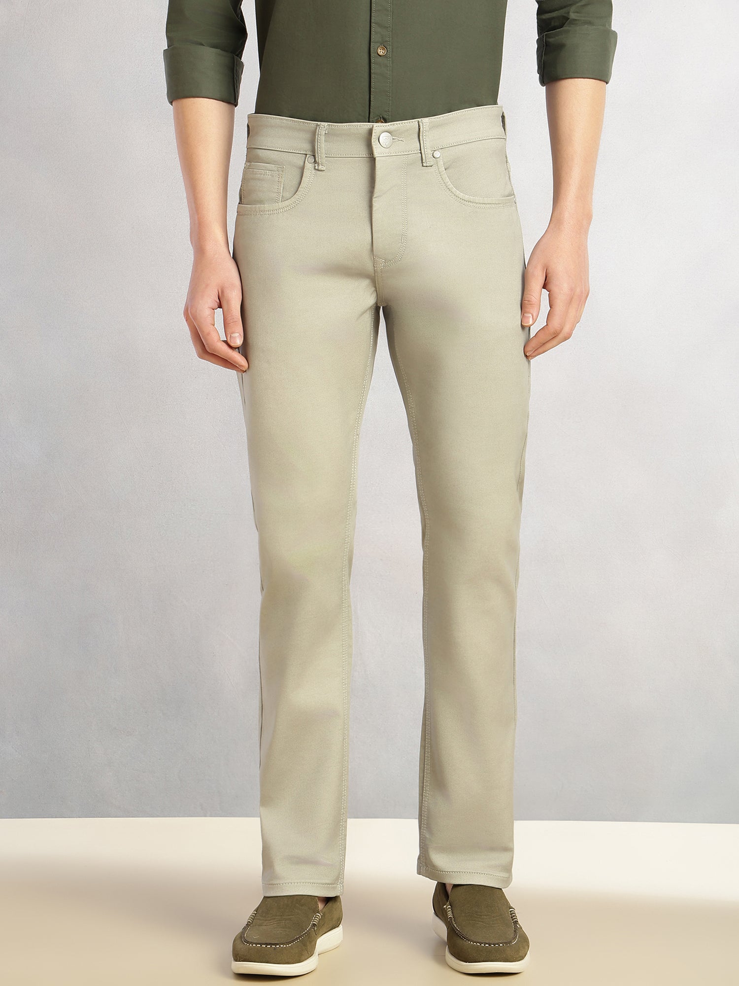Thomas Scott Men Pista Cricket Club Collection Mid-Rise Straight Fit No Fade Stretchable Jeans