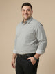 Thomas Scott Men Bottle Green Plus Size Smart Regular Fit Long Sleeves Spread Collar 100% Cotton Solid Formal Shirt