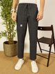 Cement Smart Regular Fit Mid-Rise Solid Cotton Woven Trouser For Men