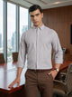 Thomas Scott Men Smart Multi Regular Fit Long Sleeves Button Down Collar Micro Checks Formal Shirt