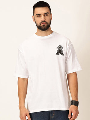 Thomas Scott Men Oversized Graphic Printed Cotton Bio Finish T-shirt