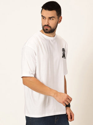 Thomas Scott Men Oversized Graphic Printed Cotton Bio Finish T-shirt