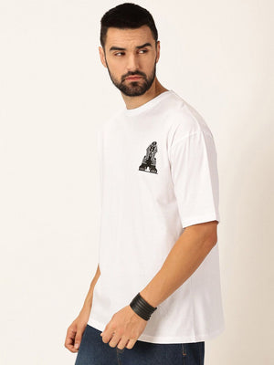 Thomas Scott Men Oversized Graphic Printed Cotton Bio Finish T-shirt