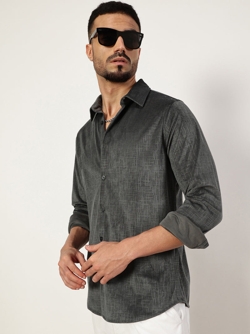 Thomas Scott Men Premium Slim Fit Opaque Casual Shirt