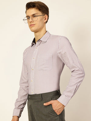 Thomas Scott Men Smart Opaque Striped Formal Shirt