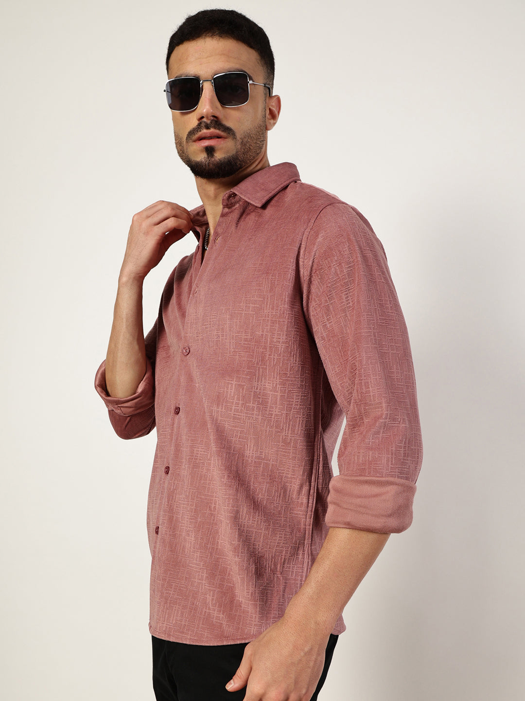 Thomas Scott Men Premium Slim Fit Opaque Casual Shirt