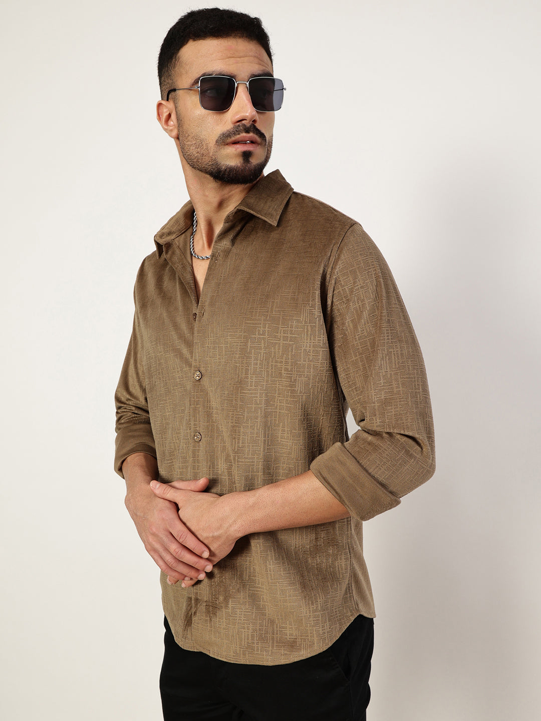 Thomas Scott Men Premium Slim Fit Opaque Casual Shirt