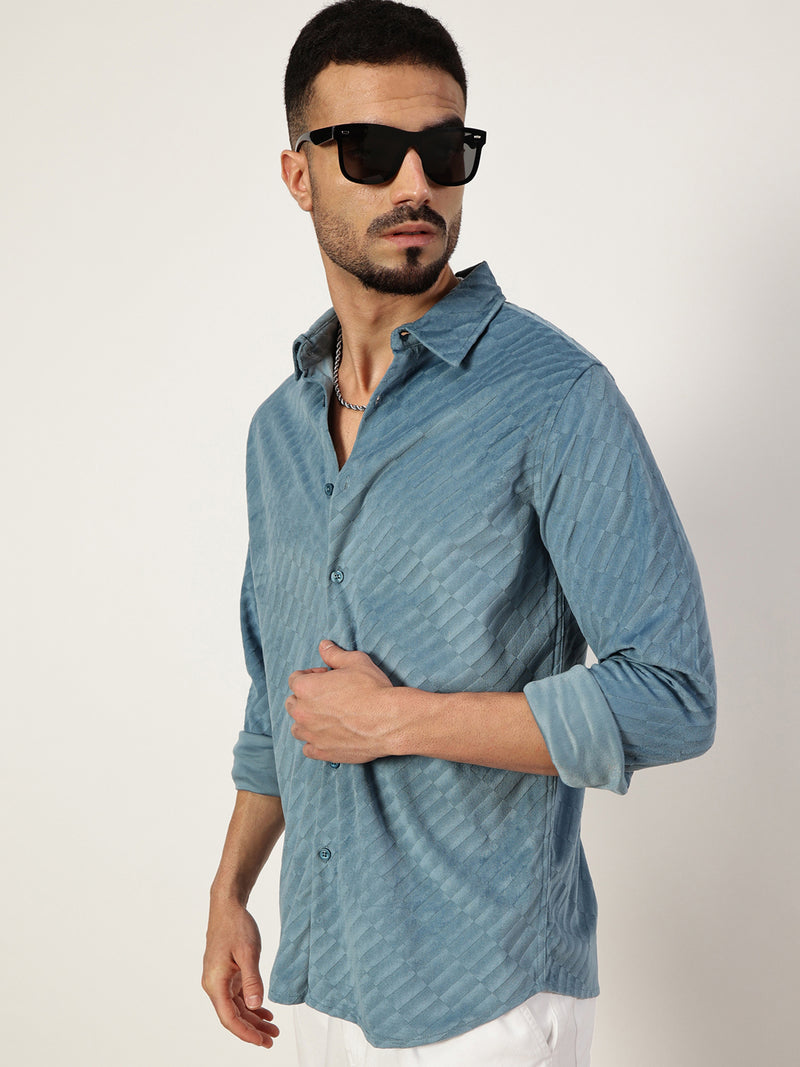 Thomas Scott Men Premium Slim Fit Opaque Casual Shirt