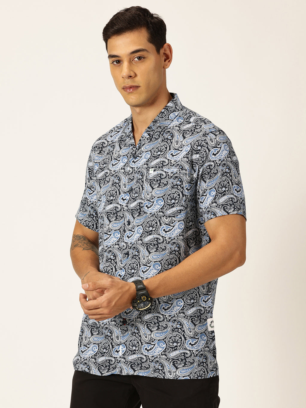 Thomas Scott Men Smart Ethnic Motifs Opaque Printed Casual Shirt