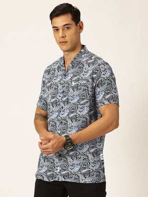 Thomas Scott Men Smart Ethnic Motifs Opaque Printed Casual Shirt