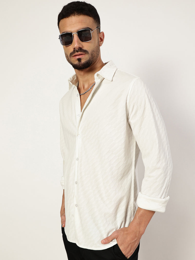 Thomas Scott Men Premium Slim Fit Opaque Casual Shirt