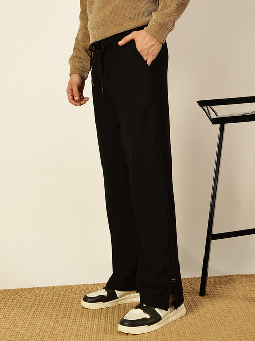 Thomas Scott Men Smart Loose Fit Easy Wash Trousers