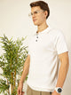 Thomas Scott Men Bio Finish Self Design Polo Collar Cotton T-shirt