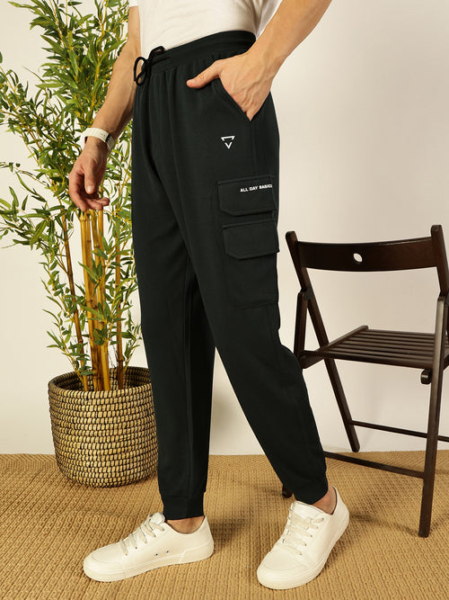 Thomas Scott Men Solid Relaxed Fit Joggers
