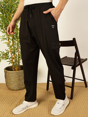 Thomas Scott Men Solid Relaxed Fit Cotton Track Pants