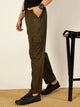 Thomas Scott Men Olive Mid-Rise Regular Fit Track Pant