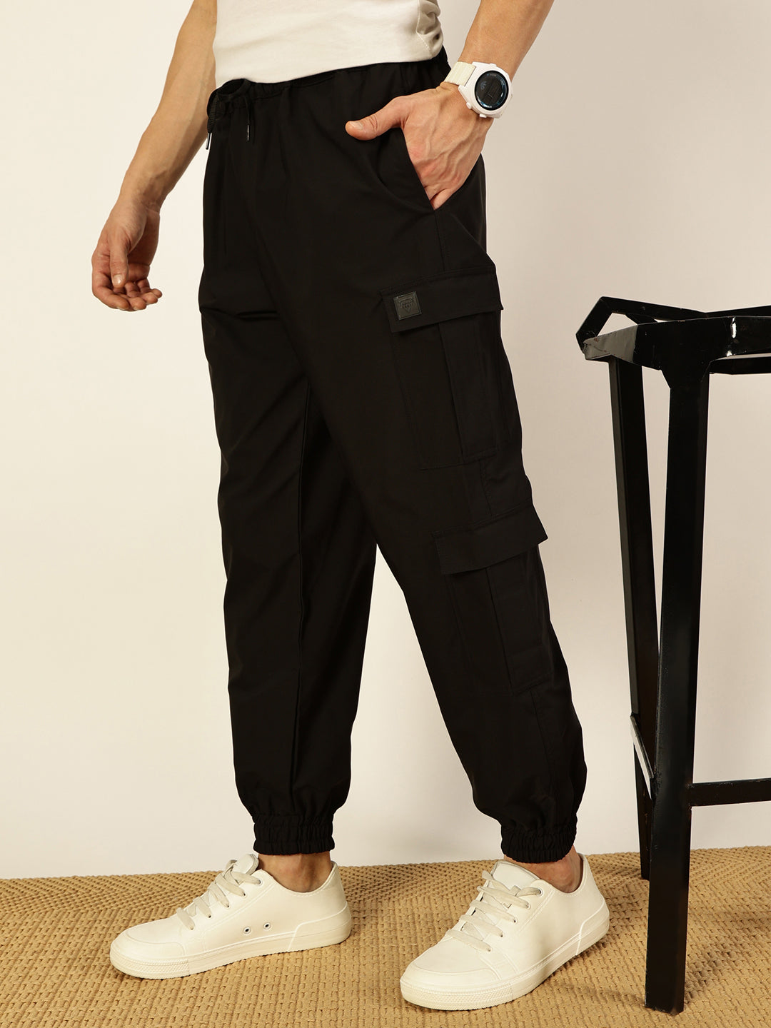 Thomas Scott Men Smart Loose Fit Joggers Trousers
