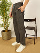 Charcoal Smart Loose Fit Wrinkle Free Cargo Trouser For Men