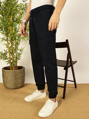 Thomas Scott Men Smart Slim Fit Cargos Trousers