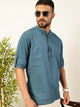 Teal Premium Opaque Casual Shirt For Men