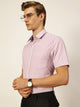 Pink Smart Gingham Checks Opaque Checked Formal Shirt For Men
