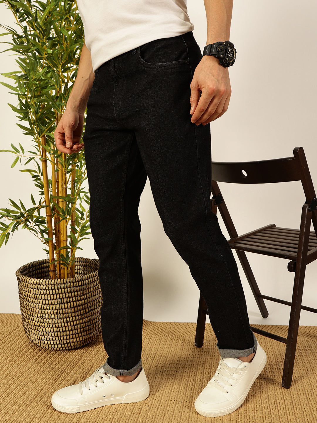 Thomas Scott Men Smart Regular Fit Stretchable Jeans