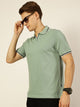Thomas Scott Men Pista Solid Polo Collar Cotton T-shirt