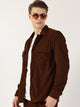Brown Premium Opaque Casual Shirt For Men