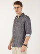 Thomas Scott Men Black Premium Slim Fit Opaque Casual Shirt