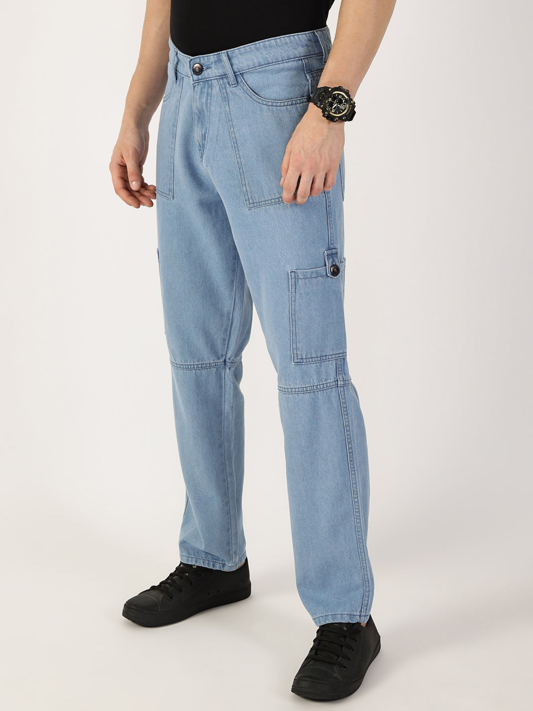 Thomas Scott Men LightBlue Loose Relaxed Fit Jeans
