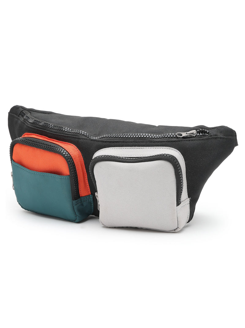 Thomas Scott Men Colourblocked Waist Pouch