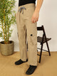 Thomas Scott Men Beige Smart Loose Fit Cargos Trousers