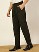 Thomas Scott Men Olive Smart Regular Fit Pleated Trousers
