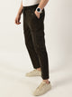 Bottle Green Relaxed Loose Fit Easy Wash Cargo Trouser For Men