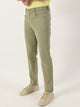 Thomas Scott Men Olive Smart Easy Wash Chinos Trousers