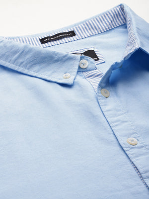 Thomas Scott Men Plus Size Relaxed Pure Cotton Casual Shirt