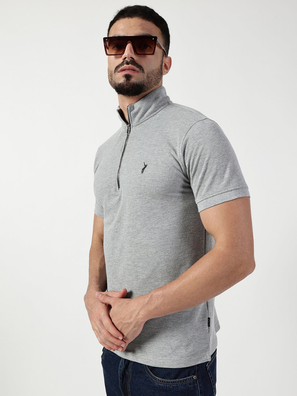 Thomas Scott Men High Neck Slim Fit T-shirt