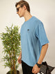 Thomas Scott Men Solid Round Neck Oversized Casual T-shirt
