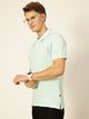 AqThomas Scott Men Blue Regular Fit Polo Tshirt
