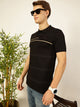 Black Cotton Polo Tshirt For Men