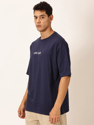 Thomas Scott Men Round Neck Typography Cotton Oversized T-shirt