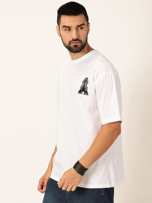 Thomas Scott Men Oversized Graphic Printed Cotton Bio Finish T-shirt