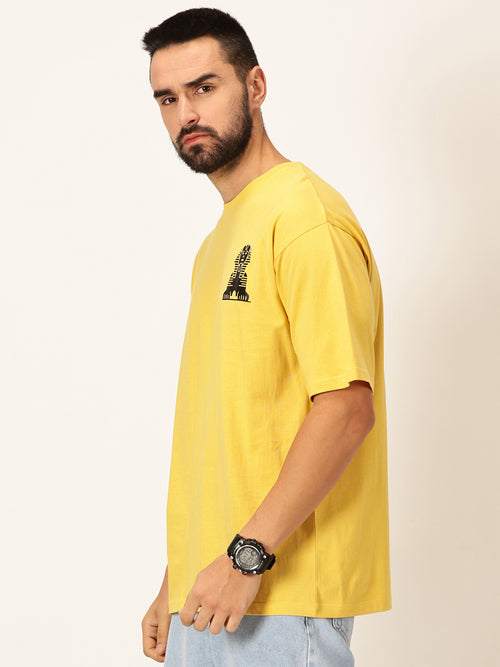 Thomas Scott Men Oversized Graphic Printed Drop-Shoulder Sleeves Cotton Bio Finish T-shirt