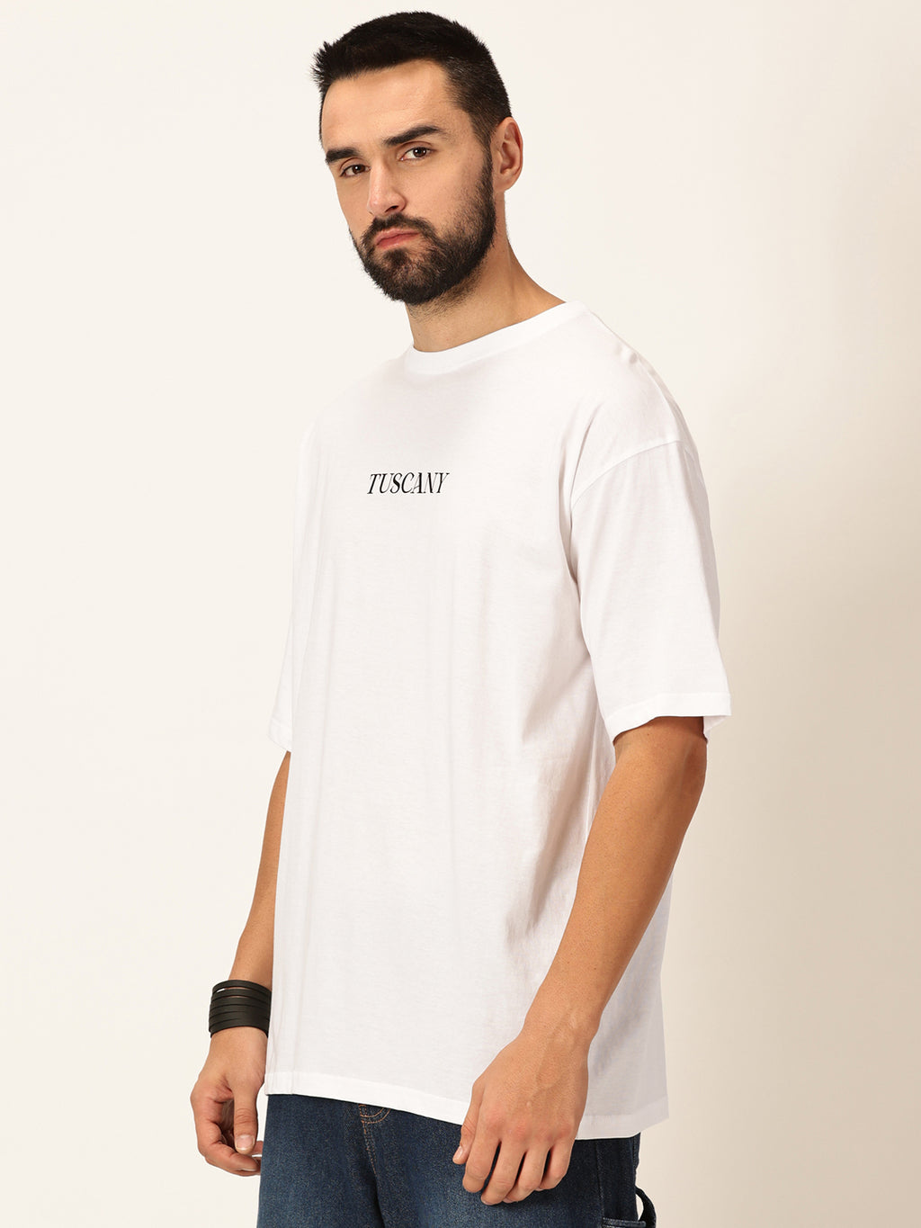 Thomas Scott Men Graphic Printed Bio Finish Pure Cotton Oversized T-shirt