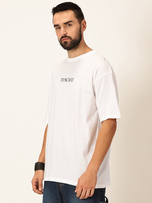 Thomas Scott Men Graphic Printed Bio Finish Pure Cotton Oversized T-shirt