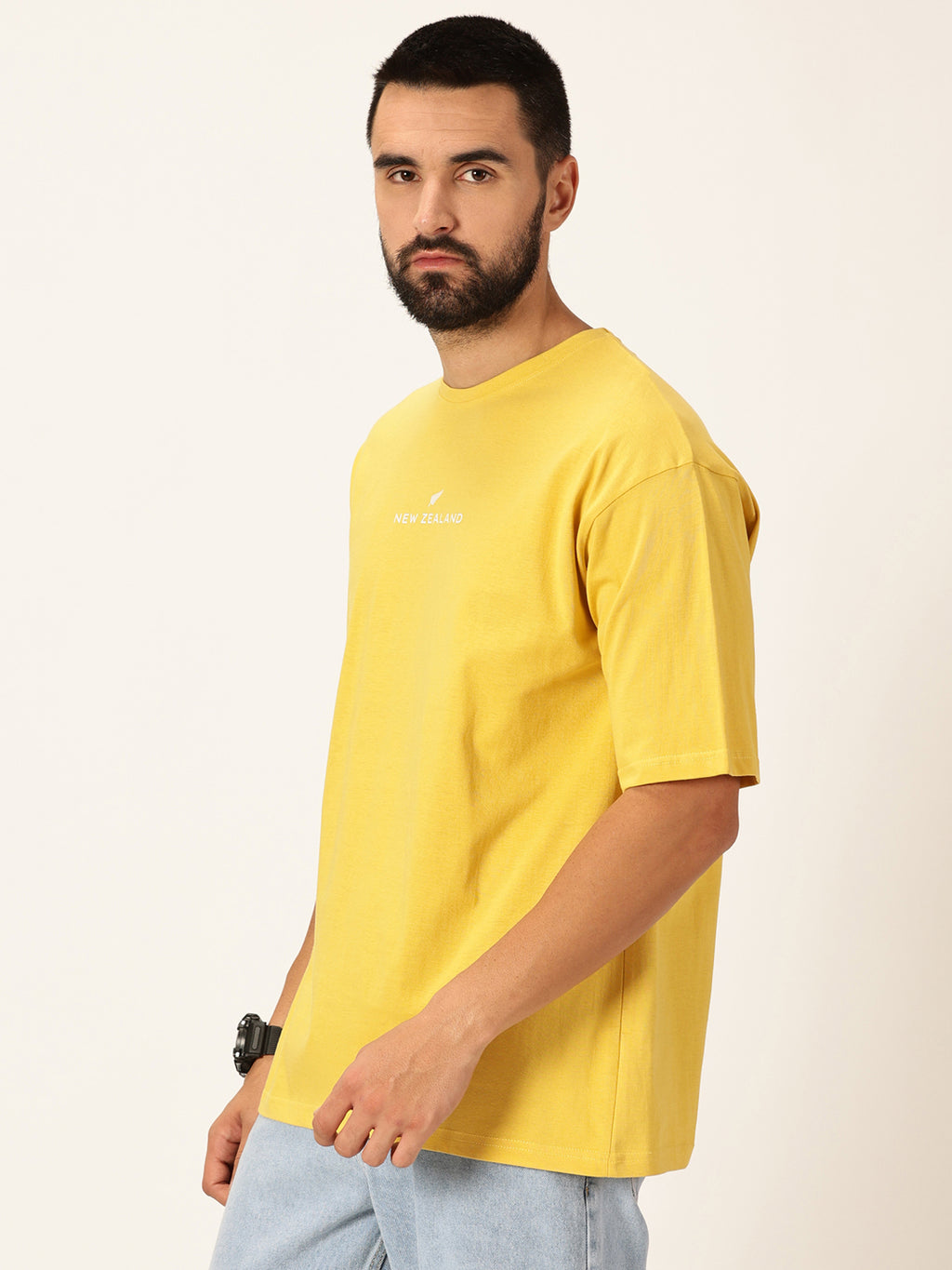 Thomas Scott Men Graphic Printed Bio Finish Pure Cotton Oversized T-shirt